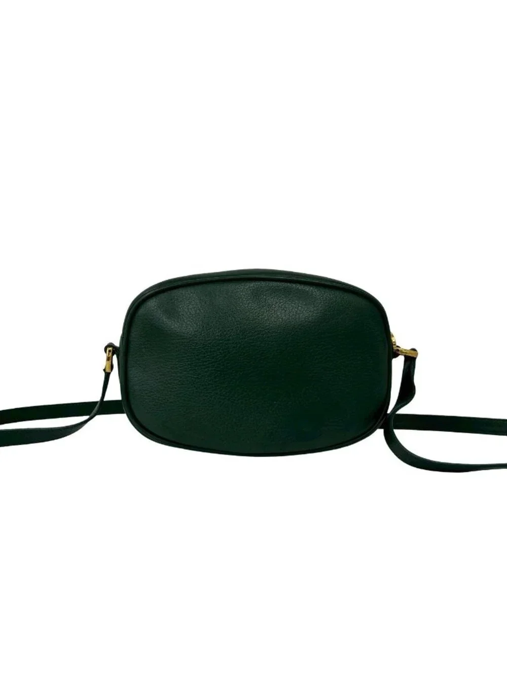 Gucci Vintage GG Logo Leather Shoulder Bag Pochette Crossbody Green - Picture 3 of 10